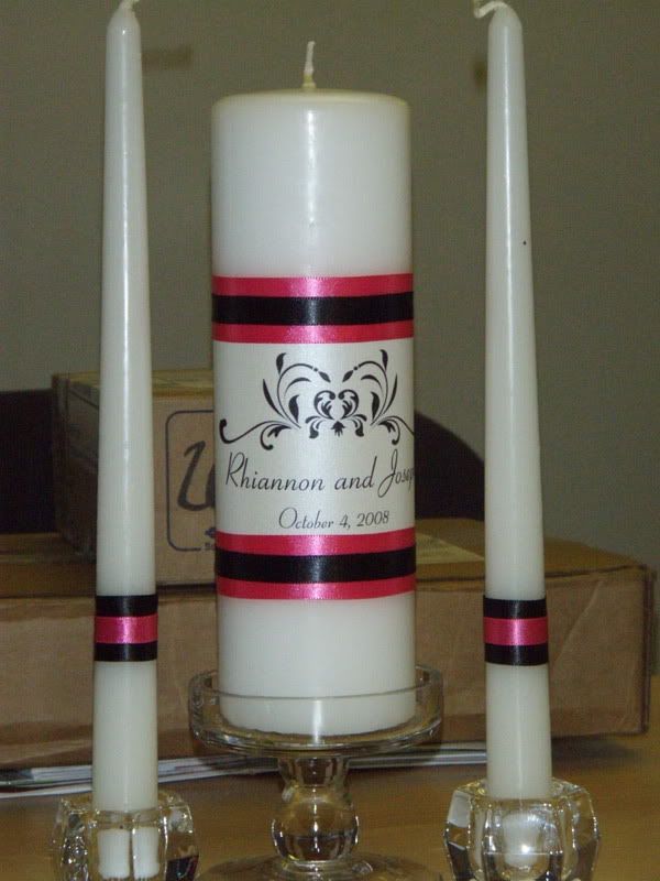 So In Love Invitations Sample Unity Candle Set